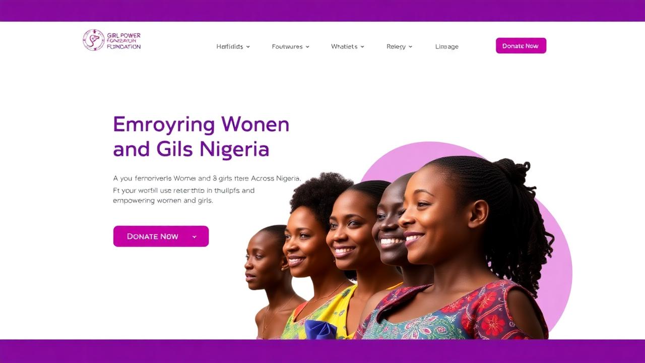 User-approved Girl Power Foundation illustrative project visual